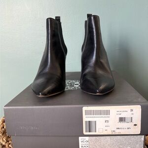 Black Leather Onya Ankle Boots